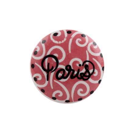 Paris Pink Flat Drawer Knob